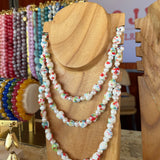 Colar Corações Cerâmica