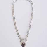 Hoop Heart Silver